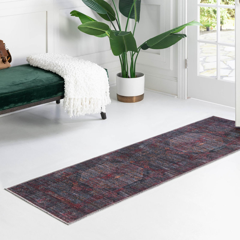 Hazelip Chenille Indoor Rug, Runner 2' x 7'10"