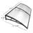 Winado 78'' W x 9.8'' D Plastic White Cover Door Awning