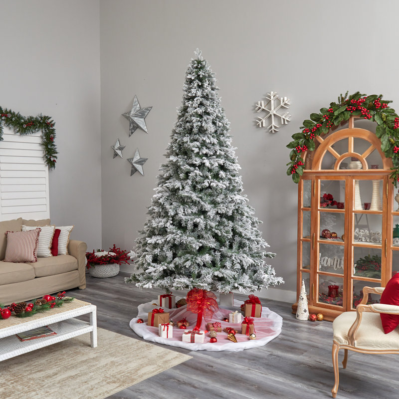 Lighted Artificial Christmas Tree, 10' H