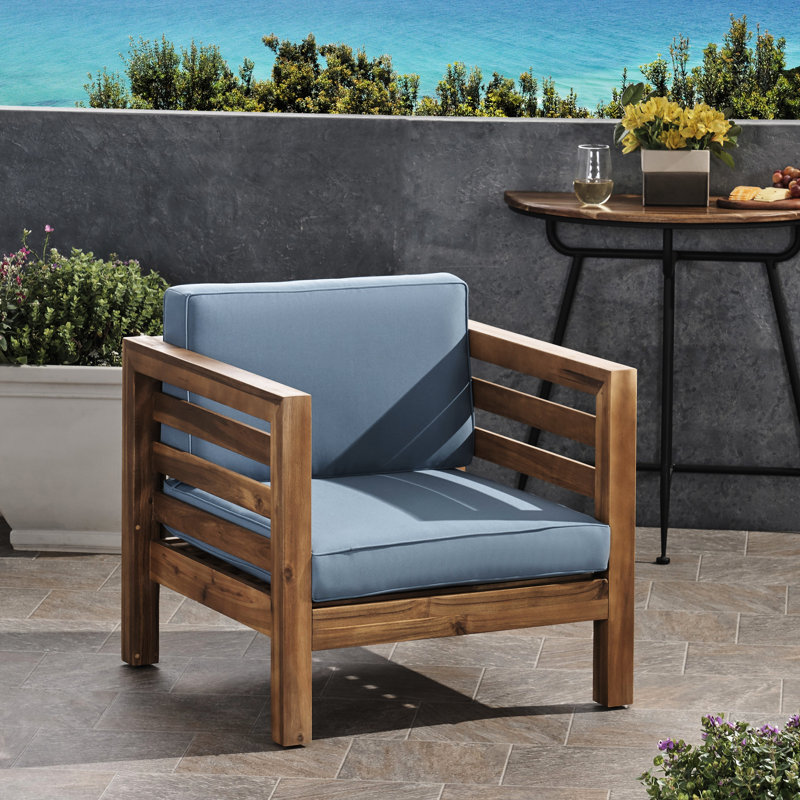 2 fauteuils club en bois de style Mid-Century moderne - pacane + fauteuil bleu