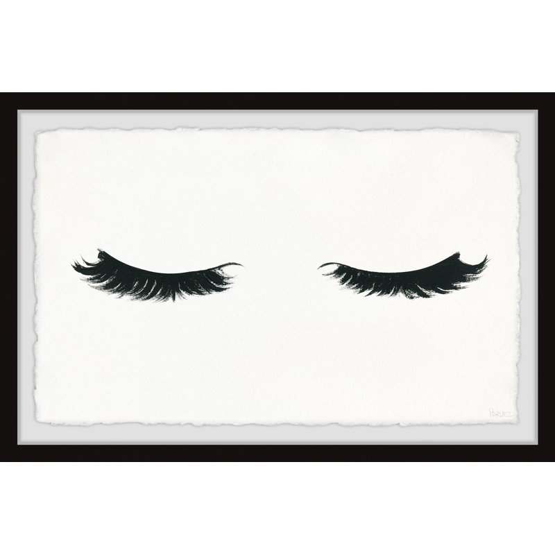 «Curly Lash», reproduction encadrée, H 12 po x l 18 po x P 1,5 po