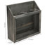 Solid Wood Free Standing Magazine Rack-742775708