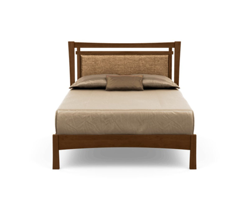 Monterey Upholstered Bed, King, Smoke Cherry, Hemp