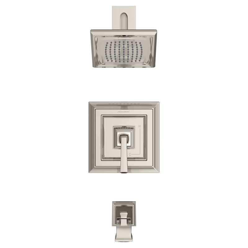 Robinet de baignoire et douche thermostatique Town Square S, Nickel poli