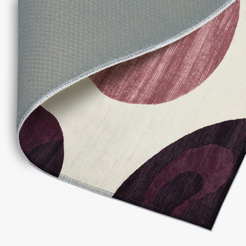 Tapis intérieur et extérieur brun Watercolor, Rectangulaire 8 pi x 10 pi