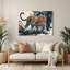 Art mural en métal noir Big Cats-243221618