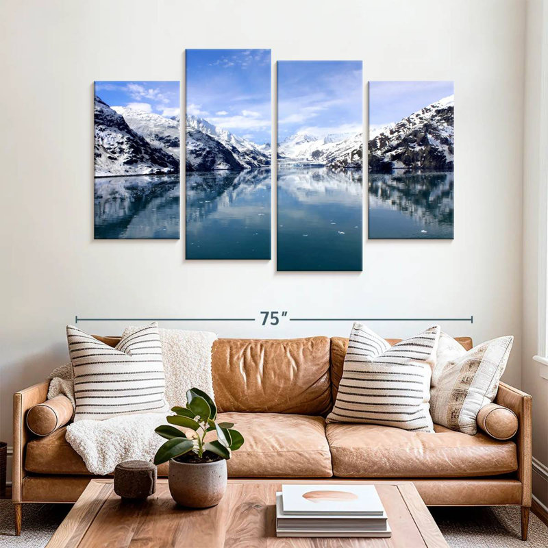 Alvord Glacier Bay, matin d'hiver, H 42 po x l 68 po