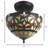 Janzen Glass Semi Flush Mount