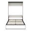 Commode murale double avec bureau et tablettes de rangement