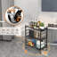 3 Tier Foldable Shelf With Wheels