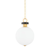 Haru 13.25" Opal Etched Glass Pendant