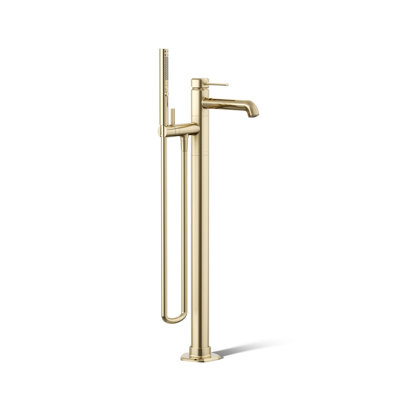 Garniture de robinet de baignoire à fixer au sol avec douche à main occasion