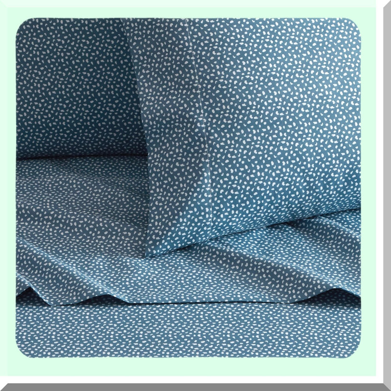 Herringbone Dream 4-Piece Sheet Set - Super Soft Graphic Design - Includes Flat, Fitted Sheet, 2 Pillowcases - Cozy Bedding Collection