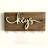 "Keys" Rustic Wood Wall-Mounted Key Holder