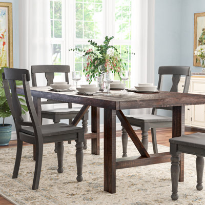 Table de salle à manger en bois d'acacia Mariama