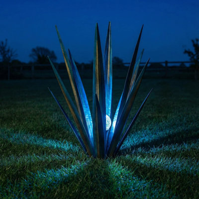 Grande décoration de jardin en métal agave 26 po