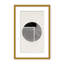 Abstract Minimalist Round by  - Picture Frame Painting on Paper-131292178-131292180-131292190