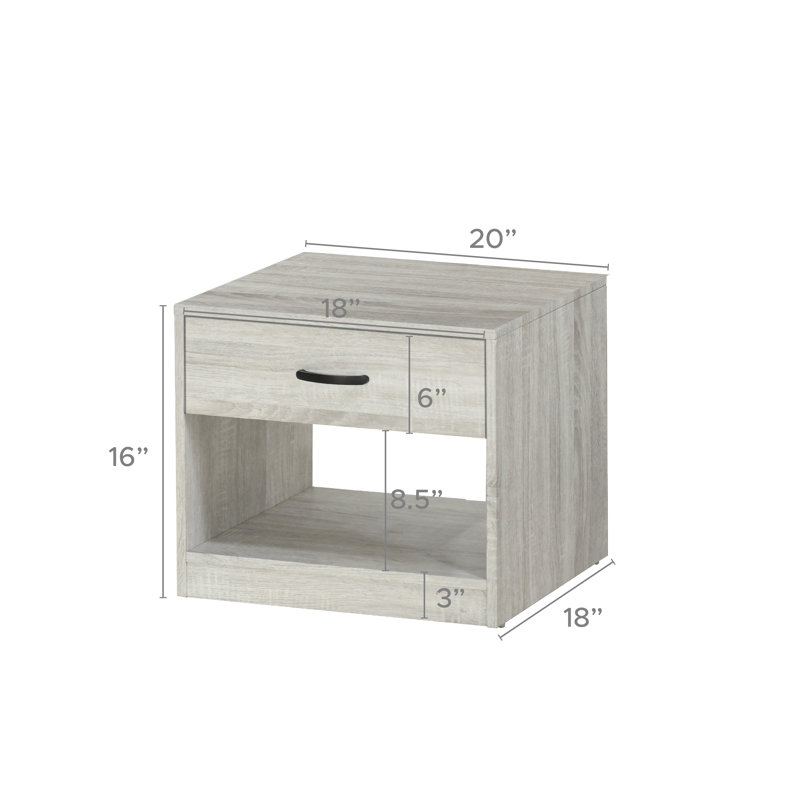 Table de bout avec rangement Contemporary