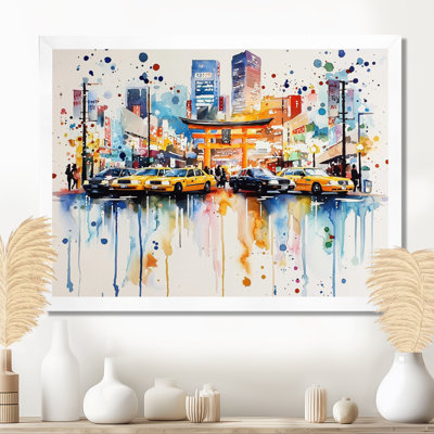 Neon Lights Of Manhattan Chinatown - Tokyo Wall Art Living Room