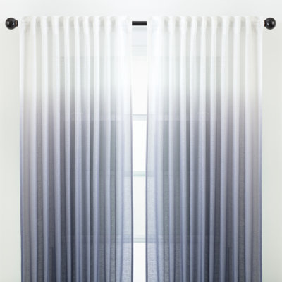 Carolie Ombre Semi-Sheer Rod Pocket Curtains