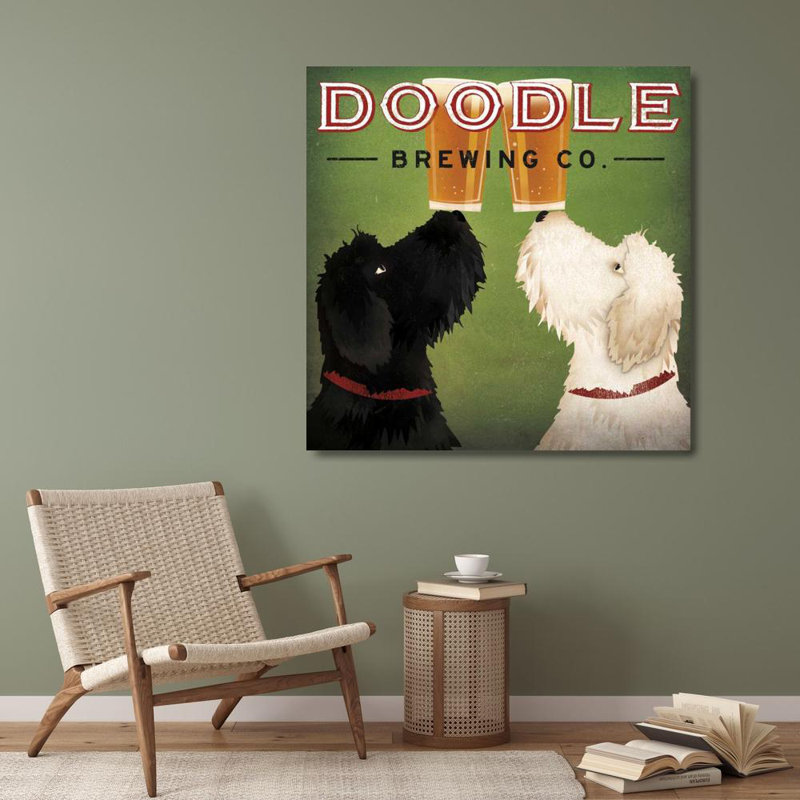 Art sur toile tendue par Trinx Fowler, Ryan: Doodle Beer Double III, H 28 po x l 28 po