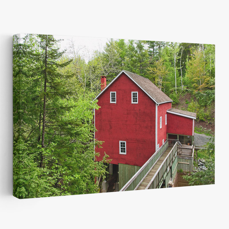 The Old Gristmill Mill, nouvelle version 2018-12, art abstrait, art contemporain, H 36 po x l 24 po