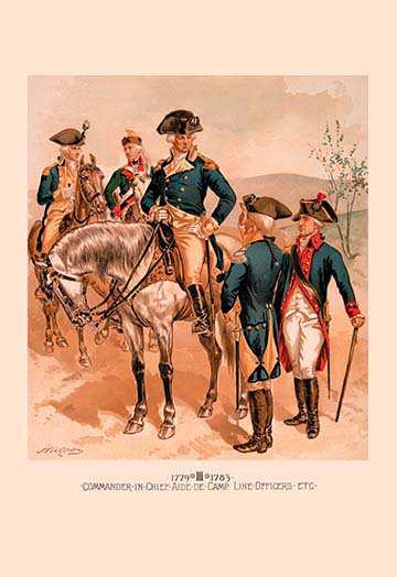 "commandant à l’aide des responsables-aide de camp-line, etc." par h.a. ogden, impression