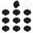 1 1/4" Diameter Mushroom Knob Multipack-42031841