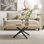 Lenworth Cross Legs Coffee Table - Modern Statement Design Coffee Table