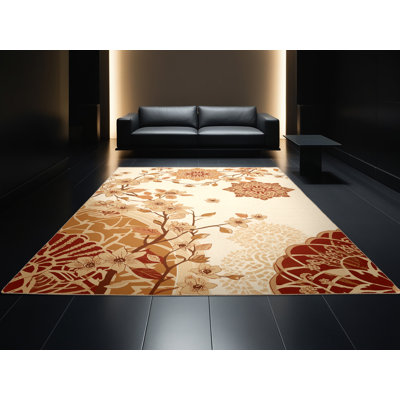 Tapis marocain beige lavable à la machine Paesyn Jasmine