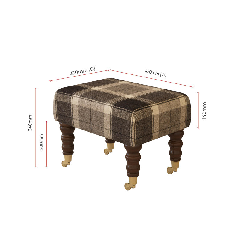 Manufactured Wood Accent Stool, Mahogany