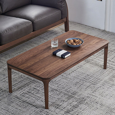 Simple Nordic-style solid wood coffee table