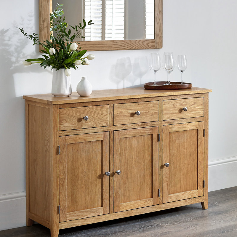 Herberts 128cm Solid Wood Sideboard