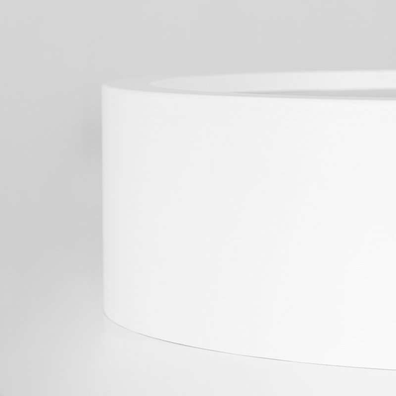 Demitra Glass Flush Mount, White, 8cm H x 47.5cm W x 47.5cm D