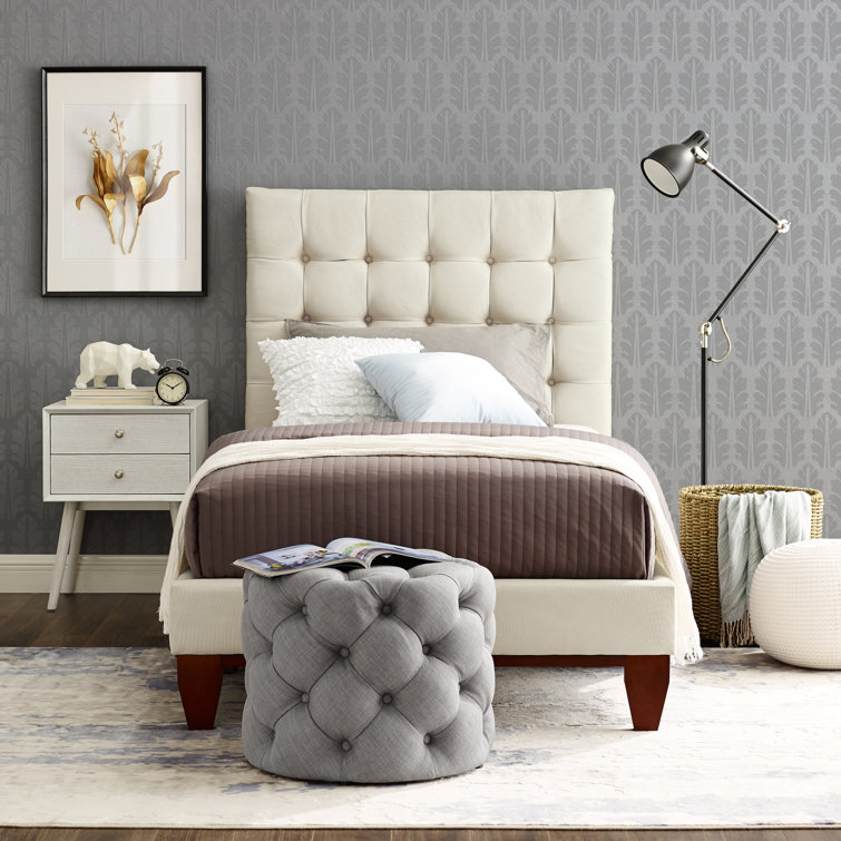 Ibison Bond Bedframe with Button Tufted Headboard
