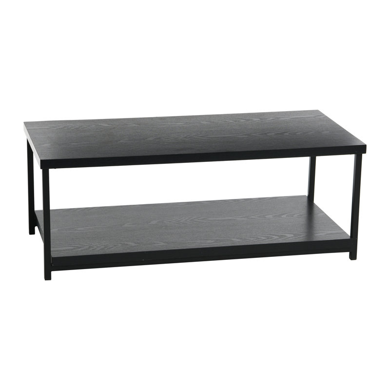 Table basse rectangulaire avec rangement Gateshead Jamestown, Noir