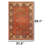 Rust Red Persian Inspired Traditional Area Rug