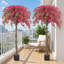 2 Packs artificial plants murraya with flowers