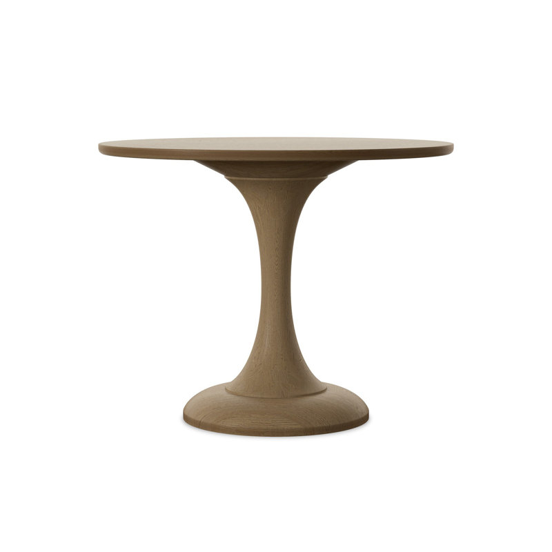 Eastman Round Oak Pedestal Dining Table