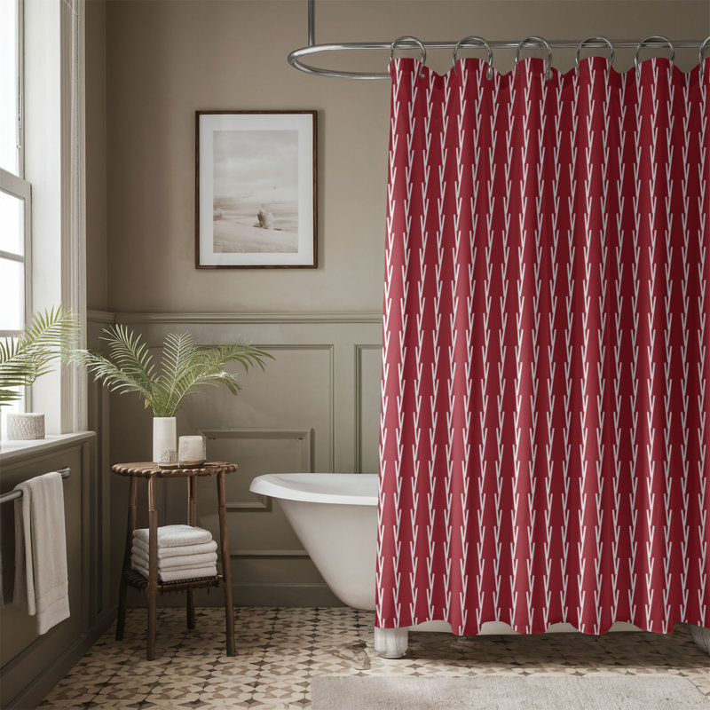 Rideau de douche Ruby Grid_0221, H 74 po x l 71 po