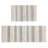 Grey Striped Woven Texture Bath Rug 22x58"