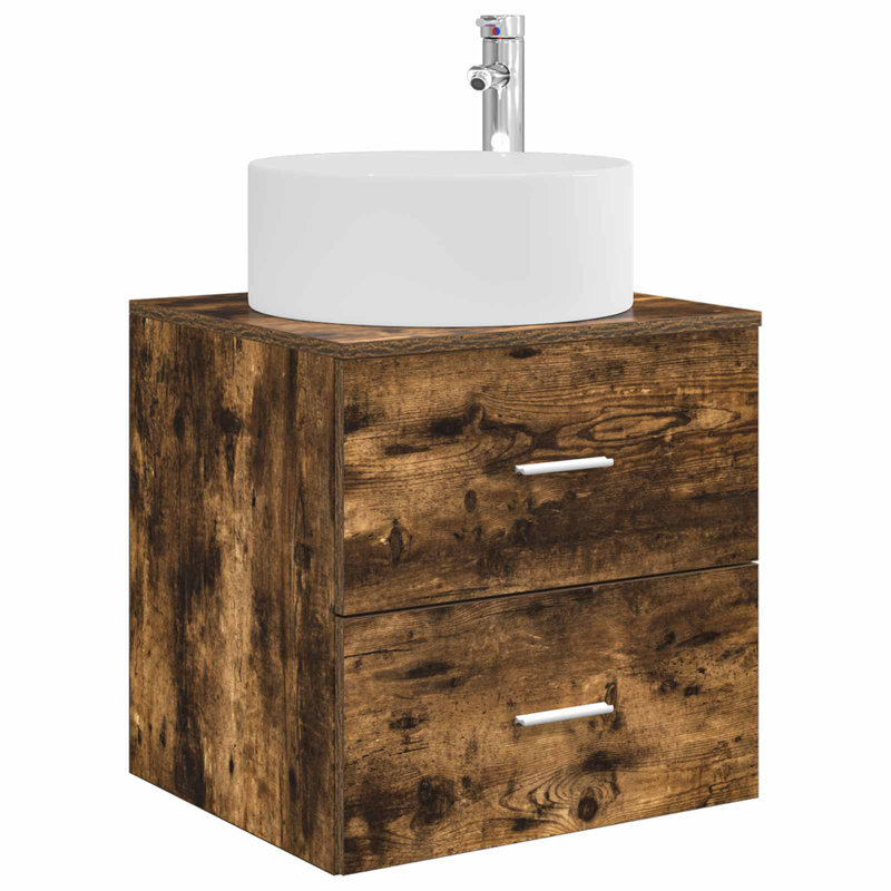 495 mm Bathroom Vanity, Smoked Oak