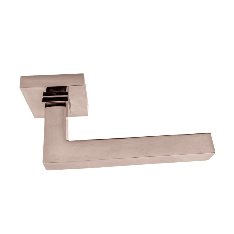 Full Double Dummy Door Lever Set, Satin Brass, 90
