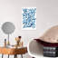 Aquarelle, bleu, corail, abstrait, contemporain, bord de mer, nature, art mural-1017894704