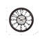 Horloge murale ronde 16 po, horloge murale, brun antique, transitionnel