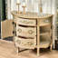 Armoire latérale américaine peinte en demi-cercle-98914926