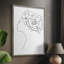 Croquis de mode II, impression encadrée - bois massif 47178-899794096
