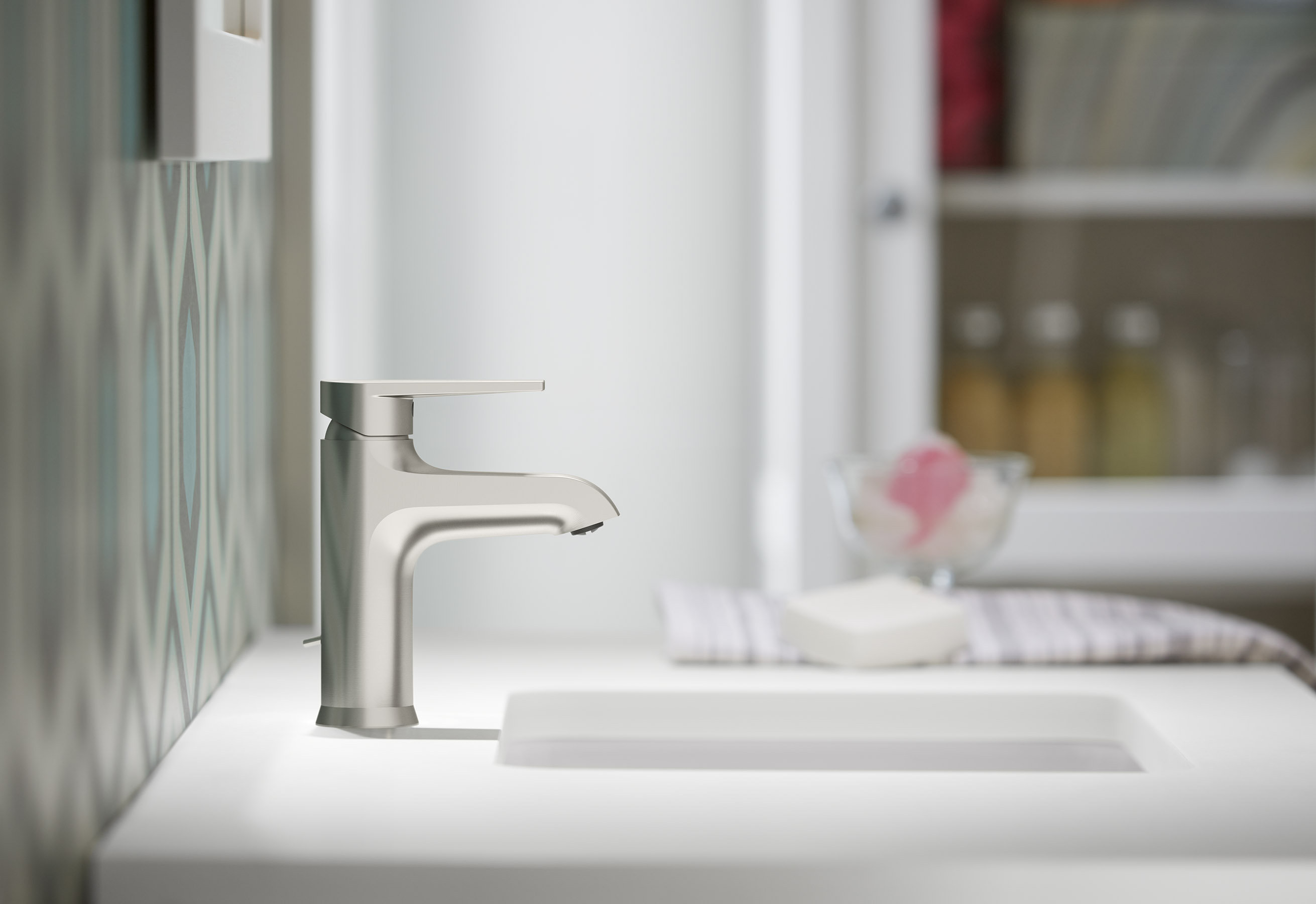 Kohler Hint Single-Handle Bathroom Faucet with Pop-Up Drain Assembly ...
