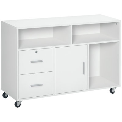 39.37'' Wide 2 -Drawer Mobile File Cabinet