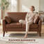 HOMCOM 2 Seater Sofa PU Leather Upholstered for Small Space-2083938714